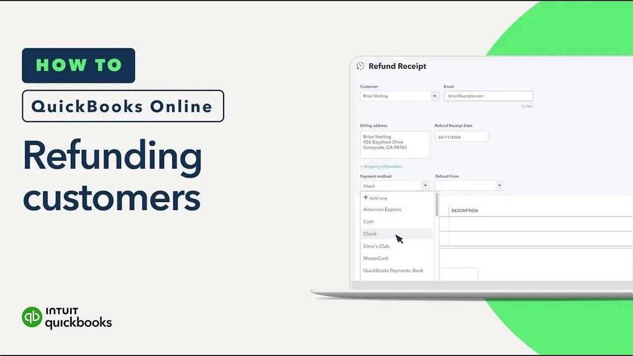 How to record customer refunds in QuickBooks online