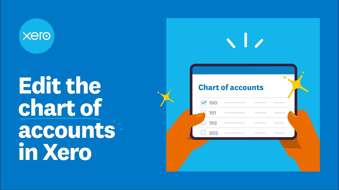 Edit the chart of accounts in Xero