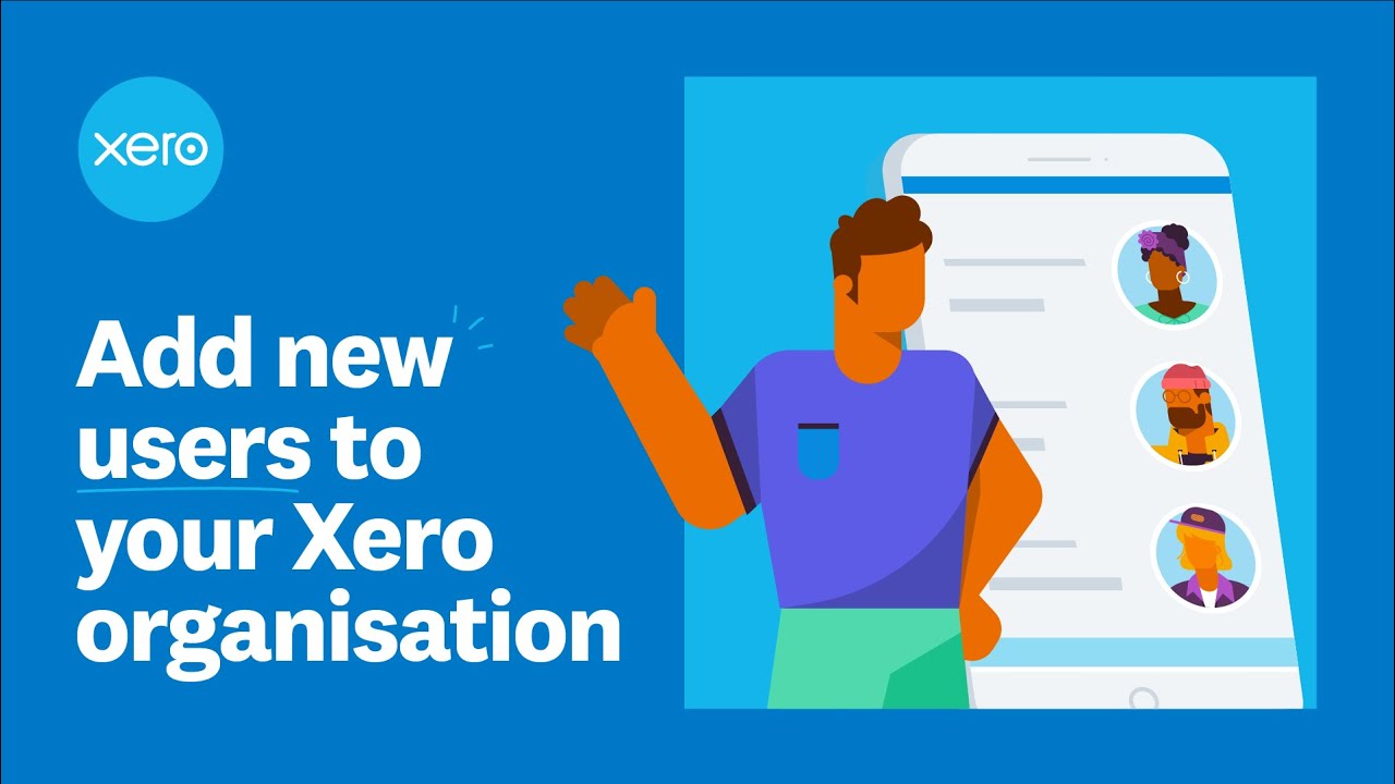 Add new users to your Xero organisation