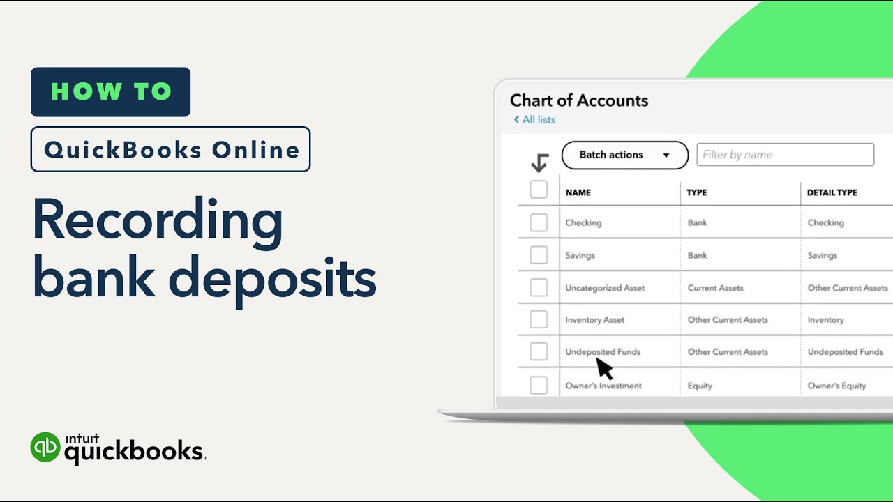 How to record a bank deposit (using undeposited funds) in QuickBooks Online