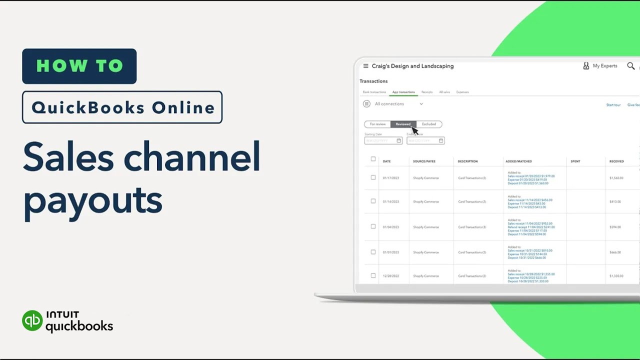 How to review and add payouts from your sales channels in QuickBooks Online