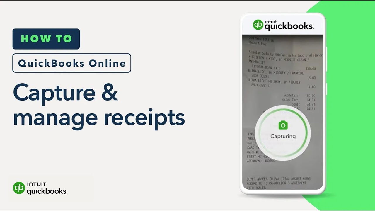 How to capture and manage receipts in QuickBooks Online