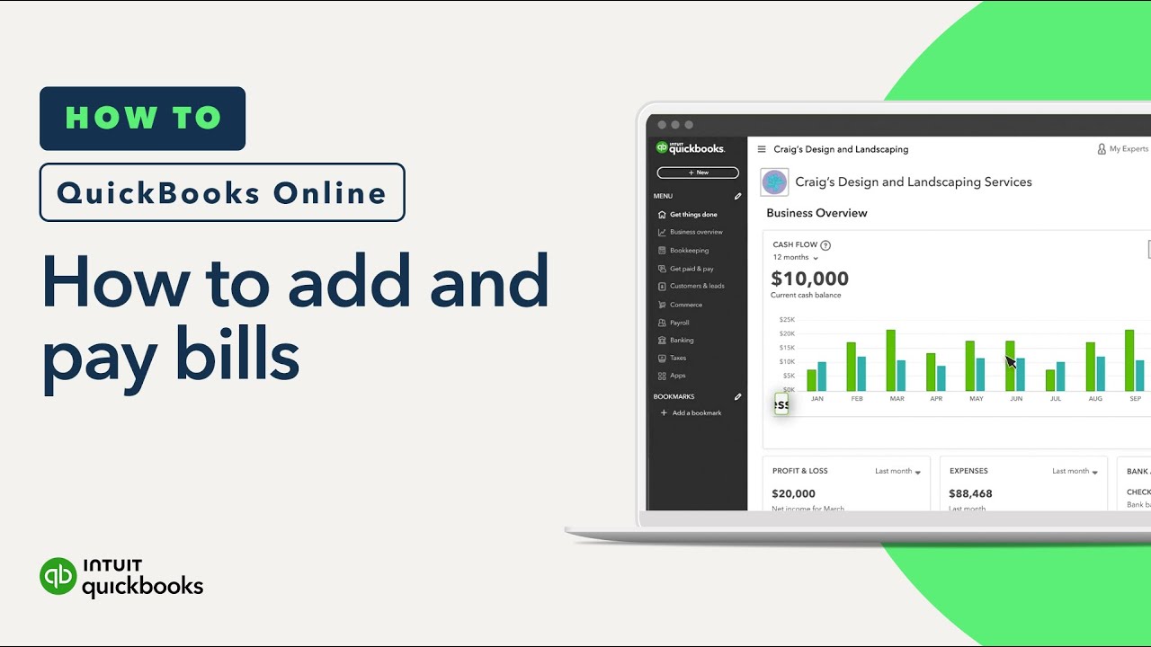 How to add and pay bills in QuickBooks Online